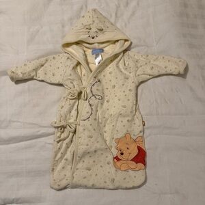 Vintage Y2K Disney Winnie the Pooh baby snuggly hooded swaddle sack